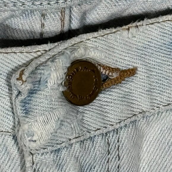 34w 80s USA Vintage Wrangler Trashed Jeans - Picture 4 of 9